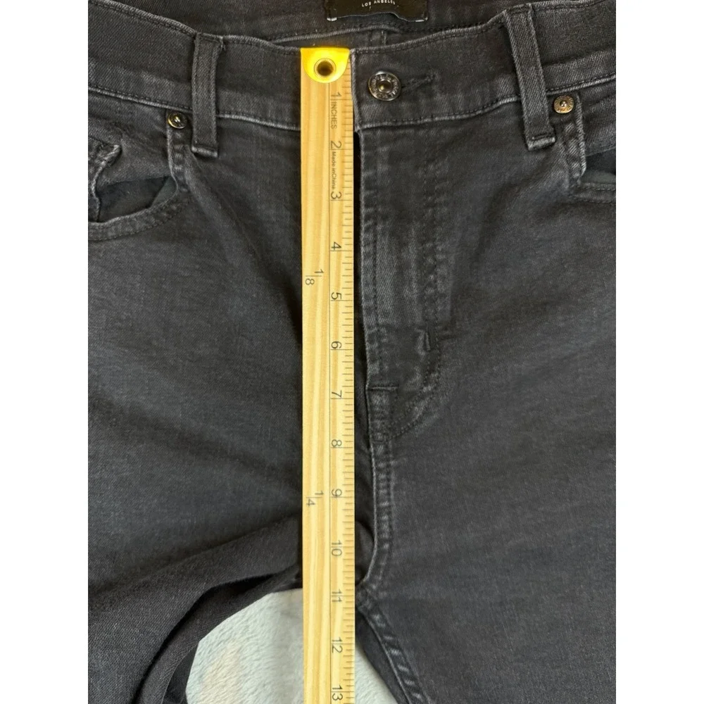 7 For All Mankind Jeans Men's 36 Black Standard Straight USA Denim Pants (35X28)